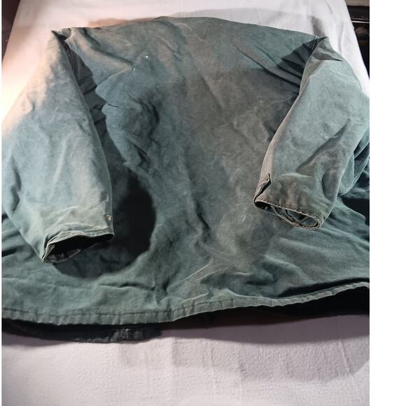 Vintage Carhartt Union Made USA Green Duck Work Jacket 4XL Blanket Lined - Picture 8 of 8